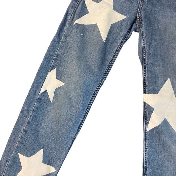 Jag Western Glove Works Women’s Star Jeans Size 2 Light Wash Wide Leg Boho - Picture 4 of 16